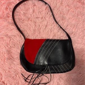 Victoria's Secret Black and Red Shoulder Bag